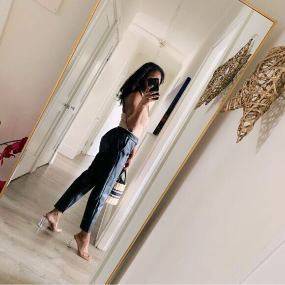YOLLY ITALY FAUX LEATHER PANTS - Picture 1 of 8